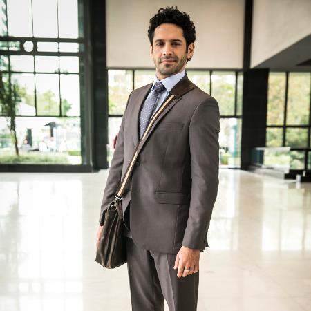 João Baldasserini como o advogado Emílio em "O Tempo Não Para" - João Miguel Júnior/TV Globo - João Miguel Júnior/TV Globo