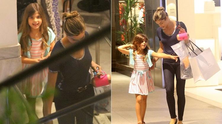Grazi e Sofia passeiam em shopping no Rio e menina sorri ao ver o paparazzo - Agnews - Agnews