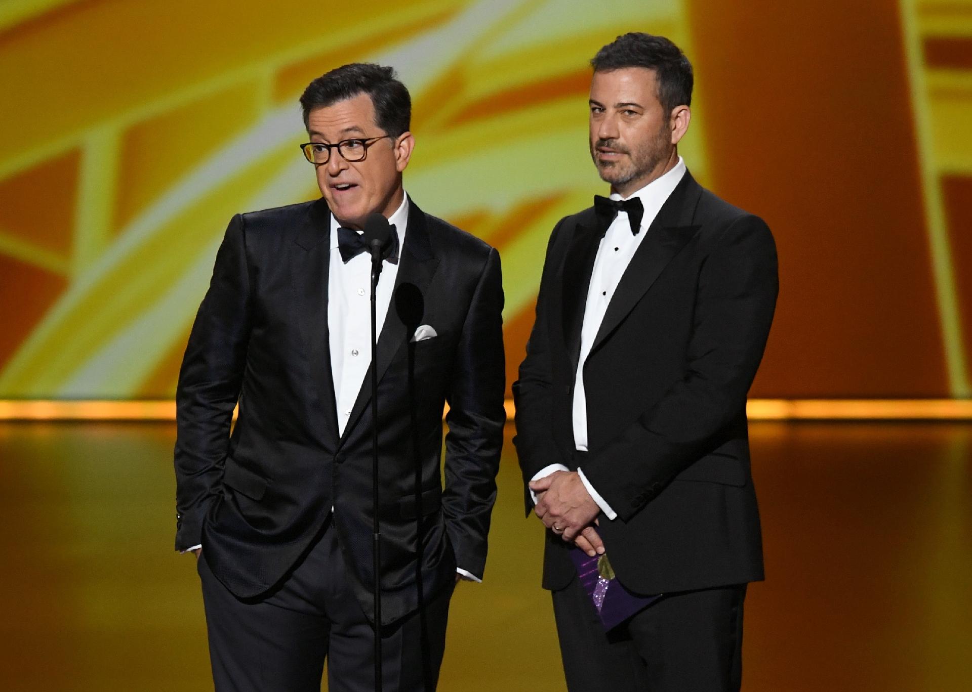 Stephen Colbert e Jimmy Kimme - Kevin Winter/Getty Images