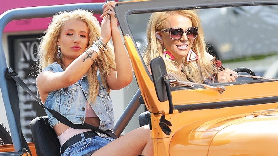 Iggy Azalea e Britney Spears no clipe de "Pretty Girls" - Reprodução