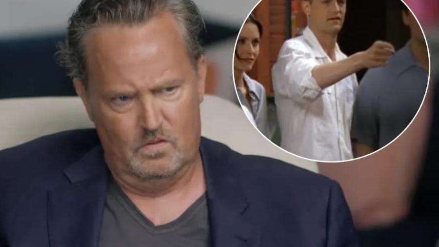 Matthew Perry se emociona ao rever imagens da época de "Friends" - Reprodução: YouTube