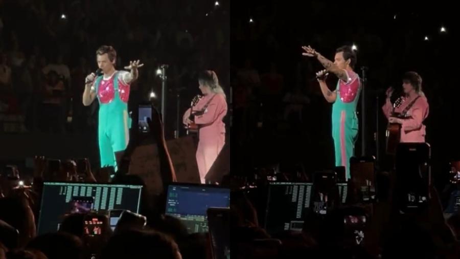 Harry Styles interrompe show na Colômbia após fãs passarem mal - Reprodução/Twitter