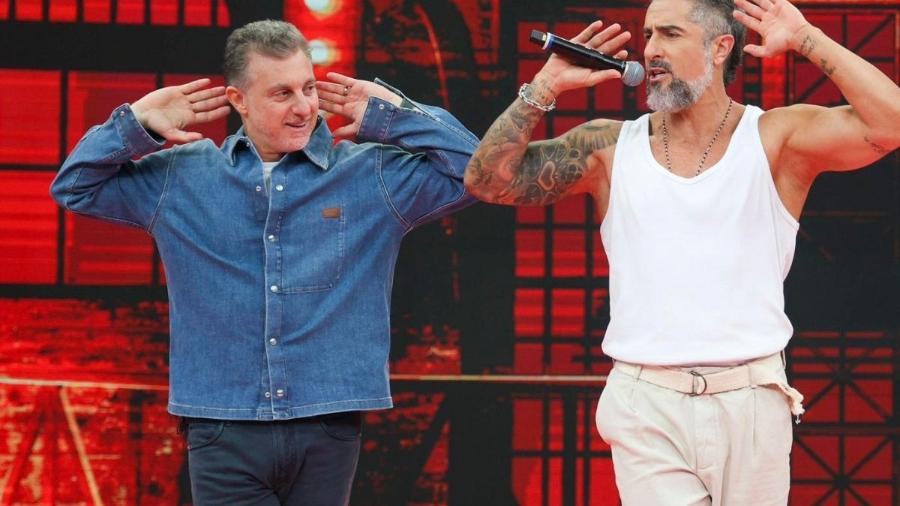 Luciano Huck e Marcos Mion no Domingão