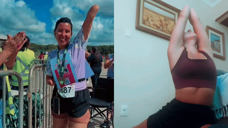 Ela mantém uma rotina ativa e se dedica ao desejo de virar para-atleta, com o objetivo de ter próteses de corrida Ela mantém uma rotina ativa e se dedica ao desejo de virar para-atleta, com o objetivo de ter próteses de corrida