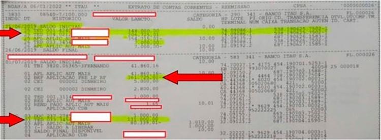  Alice abriu conta conjunta com Fernando, e nela depositou mais de R$ 300 mil em um dia