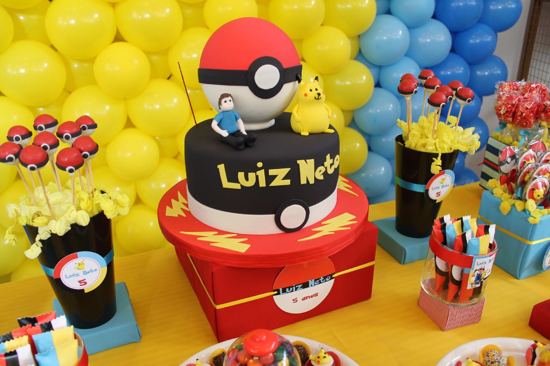 festa pokemon- bolo - Adriana Porto/Divulgação