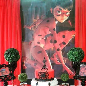 Topo de bolo Ladybug  Miraculous ladybug party, Ladybug birthday party,  Ladybug party