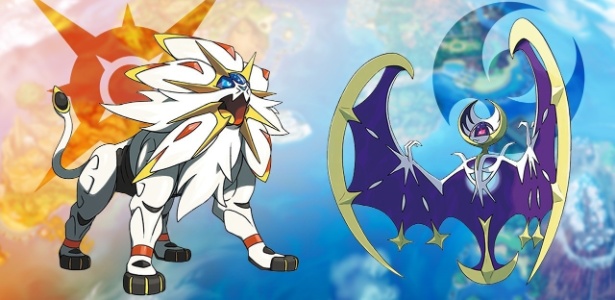 Lendários Solgaleo e Lunala são monstrinhos de destaque na nova aventura da série - Divulgação/The Pokémon Company