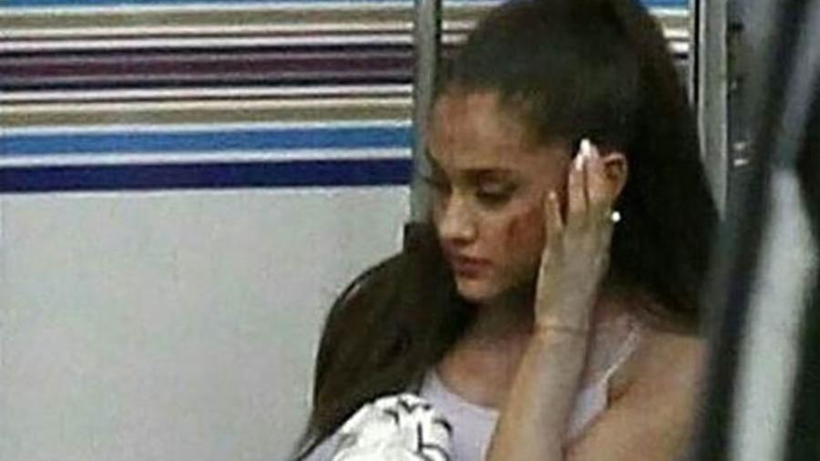 Cantora Ariana Grande é flagrada nos bastidores da série de TV "Scream Queens" - Reprodução