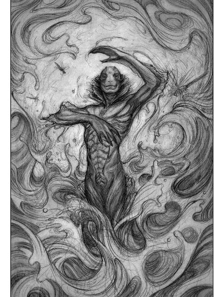 Ilustração do livro "A Forma da Água" - Divulgação/James Jean - Divulgação/James Jean