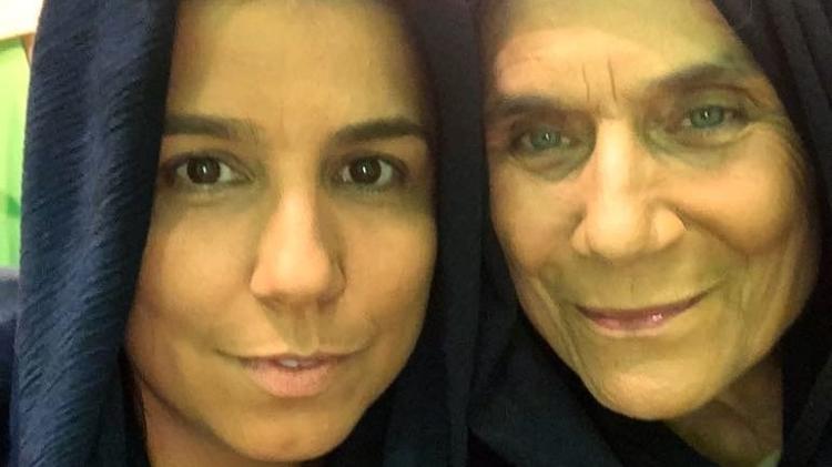 Ana Ariel, atriz e ex-mulher de Caio Blat, nos bastidores do filme "Paulo de Tarso e a História do Cristianismo Primitivo Segundo o Espiritismo' - Reprodução/Instagram - Reprodução/Instagram