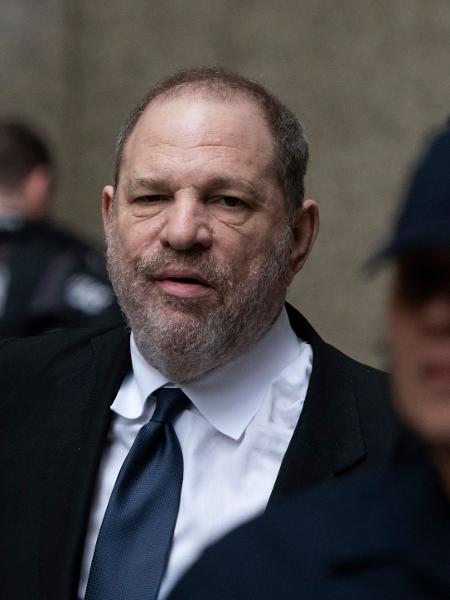 Harvey Weinstein após audiência em Nova York em abril de 2019 - Don Emmert / AFP