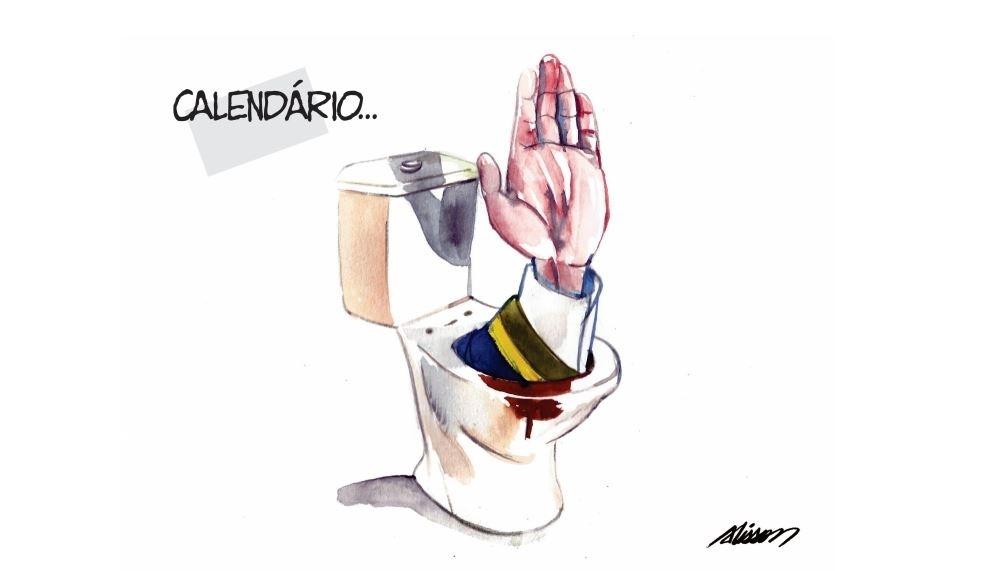 Charge com o presidente Bolsonaro - Divulgação