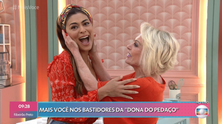 Juliana Paes e Ana Maria Braga - Reprodução/TV Globo
