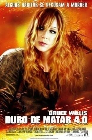 Bruce Willis ficou uma ruiva poderosa em "Duro de Matar 4" - Divulgação
