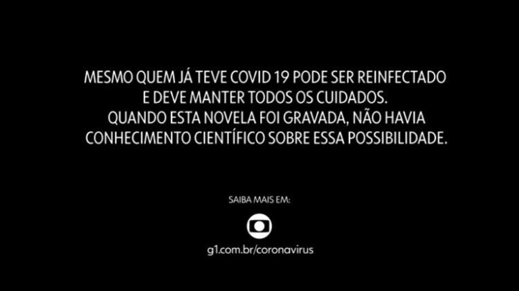 Após críticas, Globo exibe aviso sobre Covid-19 ao final de ‘Amor de Mãe’