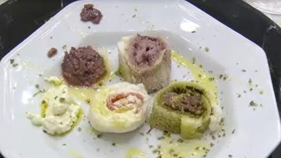 Sushi de tapioca feito por Ana Maria Braga - Reprodução/TV Globo