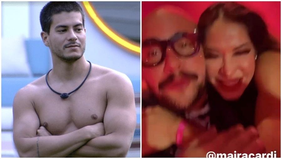 BBB 22: Maíra Cardi encontrou Tiago Abravanel e brincou sobre Arthur Aguiar falar muito no nome do ator no reality - Reprodução