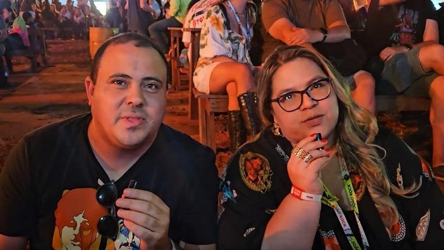 Casal André e Bruna viajaram do Rio de Janeiro para Ribeirão Preto para curtir Charlie Brown Jr.