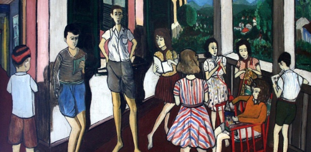 Obras "Sala de Leitura" (1944), da artista Djanira - Divulgação