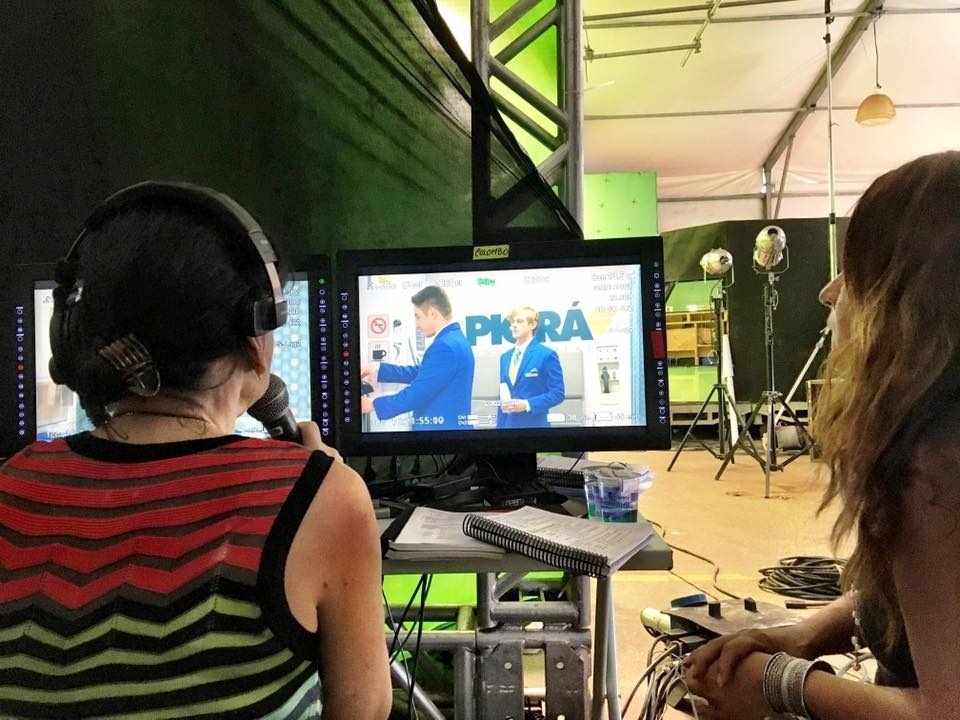 5.set.2016 - Miguel Falabella divulga fotos do primeiro dia de gravações de "Brasil a Bordo", sua nova série na Globo - Reprodução/Facebook/Miguel Falabella