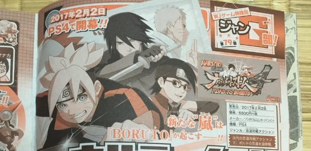 Boruto, Sarada e Sasuke aparecerão na expansão de "Ultimate Ninja Storm 4" - Reprodução