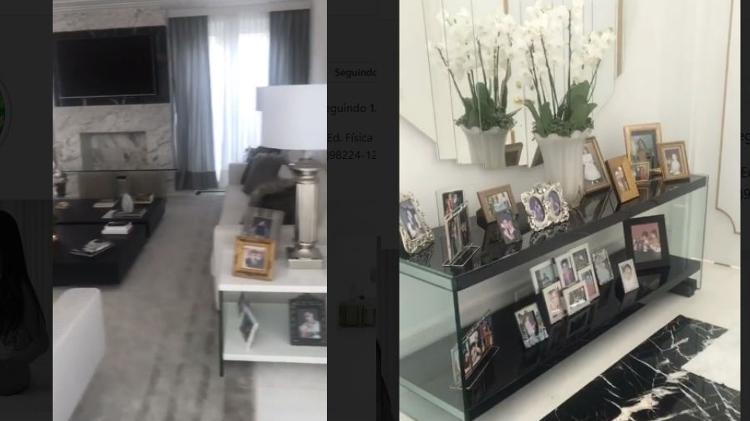 Graciele Lacerda mostra detalhes da decoração, com muitas fotos espalhadas pela casa - Reprodução/Instagram - Reprodução/Instagram