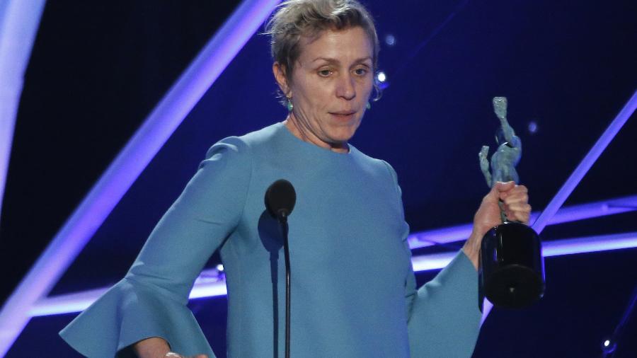 Frances McDormand vence o SAG Awards em 2018, por "Três Anúncios Para Um Crime" - REUTERS/Mario Anzuoni