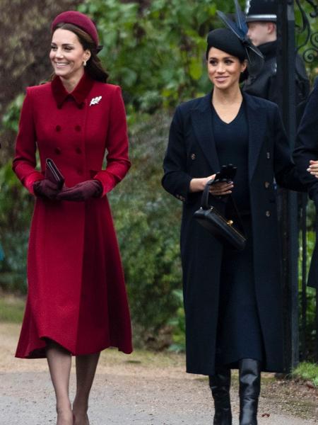 Kate Middleton e Meghan Markle são os maiores alvos de comentários preconceituosos nas redes - UK Press/Getty Images