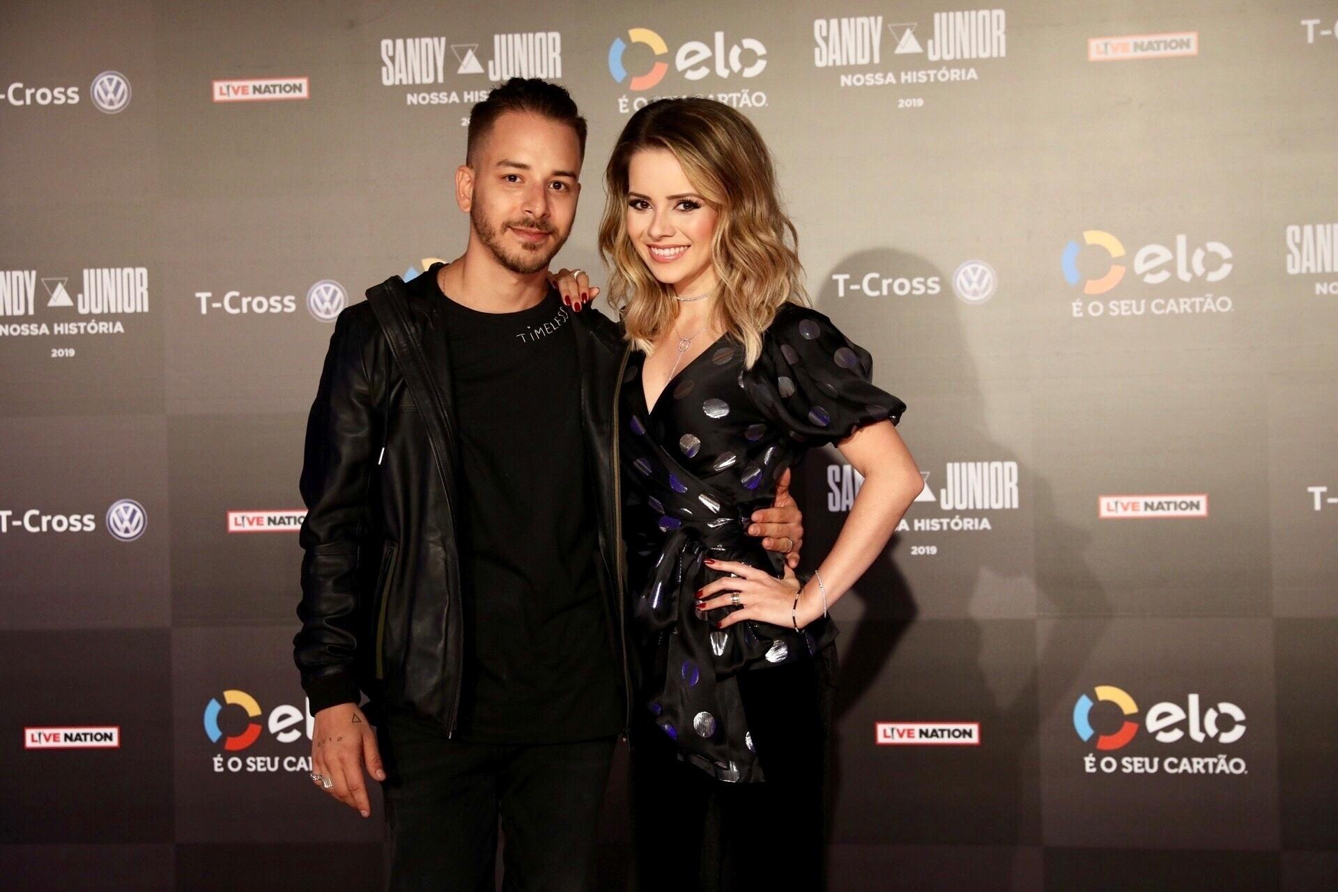 Sandy e Junior reuniram a imprensa hoje, no Allianz Parque, em São Paulo, para anunciar a turnê de reunião Nossa História - Mariana Pekin/UOL
