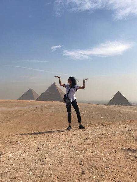 Adriana Lima no Egito - Reprodução/Instagram