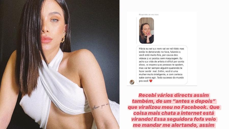 Flavia Pavanelli expôs críticas em sua rede social - Reprodução/Instagram