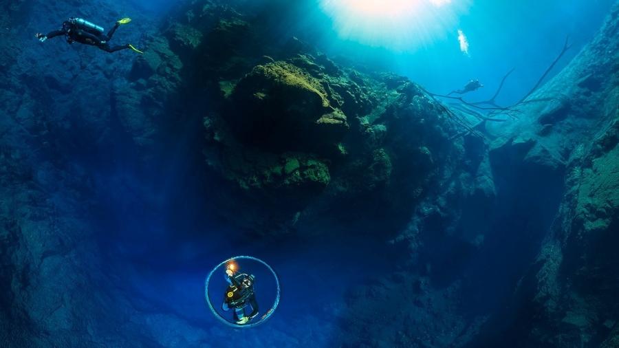 Com essa fotografia de quase 827 megapixels, o brasileiro Márcio Cabral conquistou o recorde de maior imagem panorâmica subaquática - Márcio Cabral/Divulgação