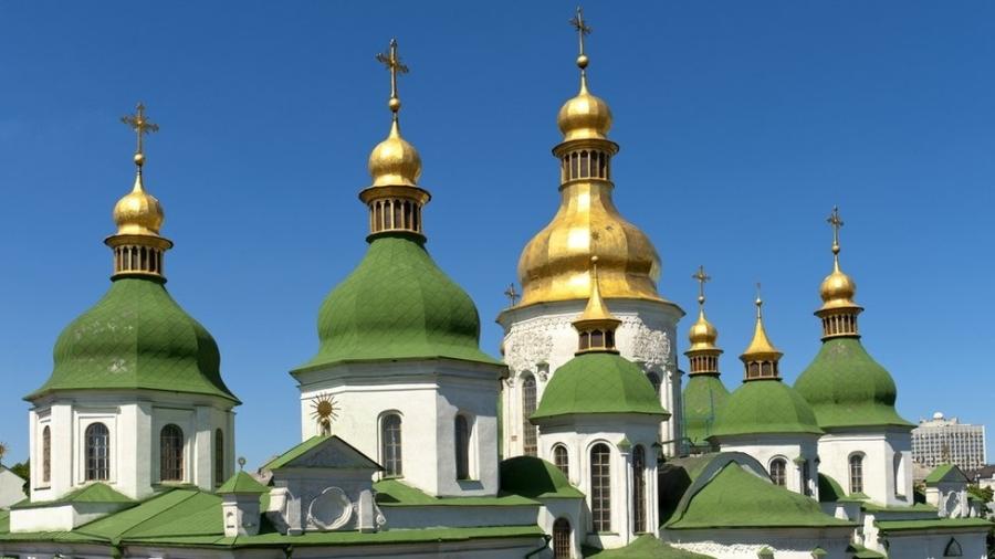 A Ucrânia abriga sete locais que são patrimônio mundial da Unesco, entre eles a Catedral de Santa Sofia, em Kiev - Getty Images