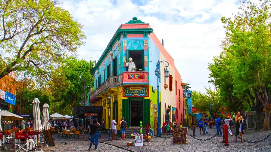 El Caminito, em La Boca, Buenos Aires El Caminito, em La Boca, Buenos Aires
