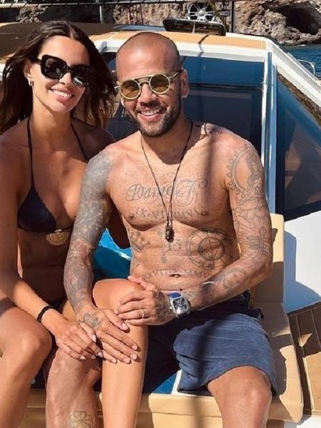 Daniel Alves e a esposa, Joana Sanz celebraram 7 anos de união - Reprodução/Instagram