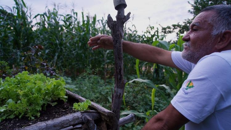 Aureliano Rodrigues da Silva Neto, primeiro guarda-parque da Reserva Natural Serra das Almas e beneficiário de projeto de irrigação com sistema de bioágua - Kevin Damasio - Kevin Damasio