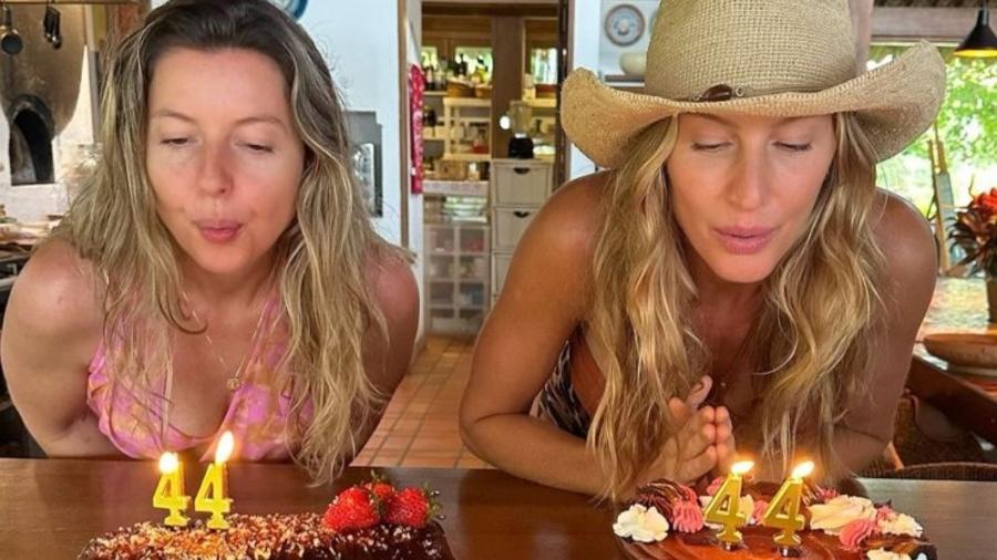 Gisele e Patrícia Bündchen comemoram aniversário de 44 anos