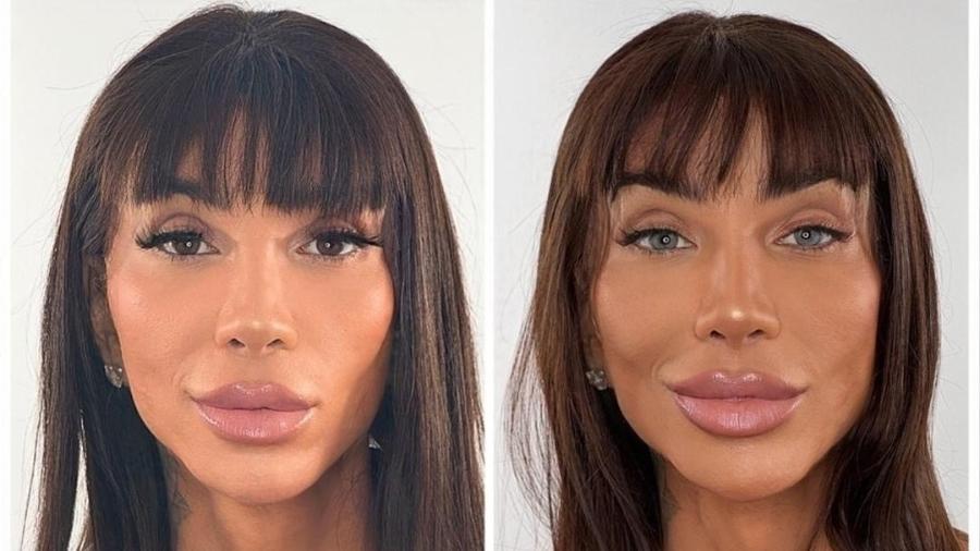 Maya Massafera muda cor dos olhos com cirurgia Maya Massafera muda cor dos olhos com cirurgia