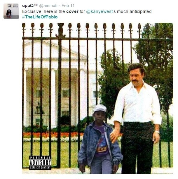 Internautas fazem meme com Kanye West e criam capas alternativas para o disco "The Life of Pablo" - Reprodução/Twitter