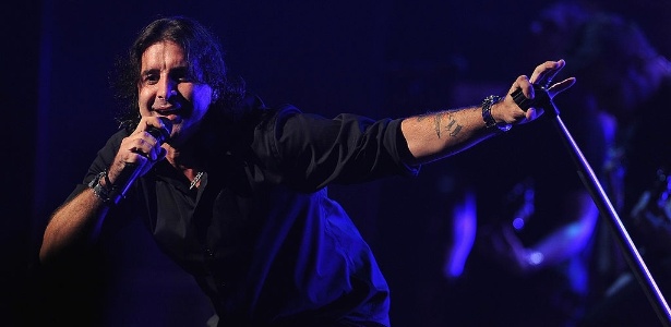 20.abr.2012 - Scott Stapp, vocalista do Creed, se apresenta no Beacon Theatre, em NY - Fernando Leon/Getty Images