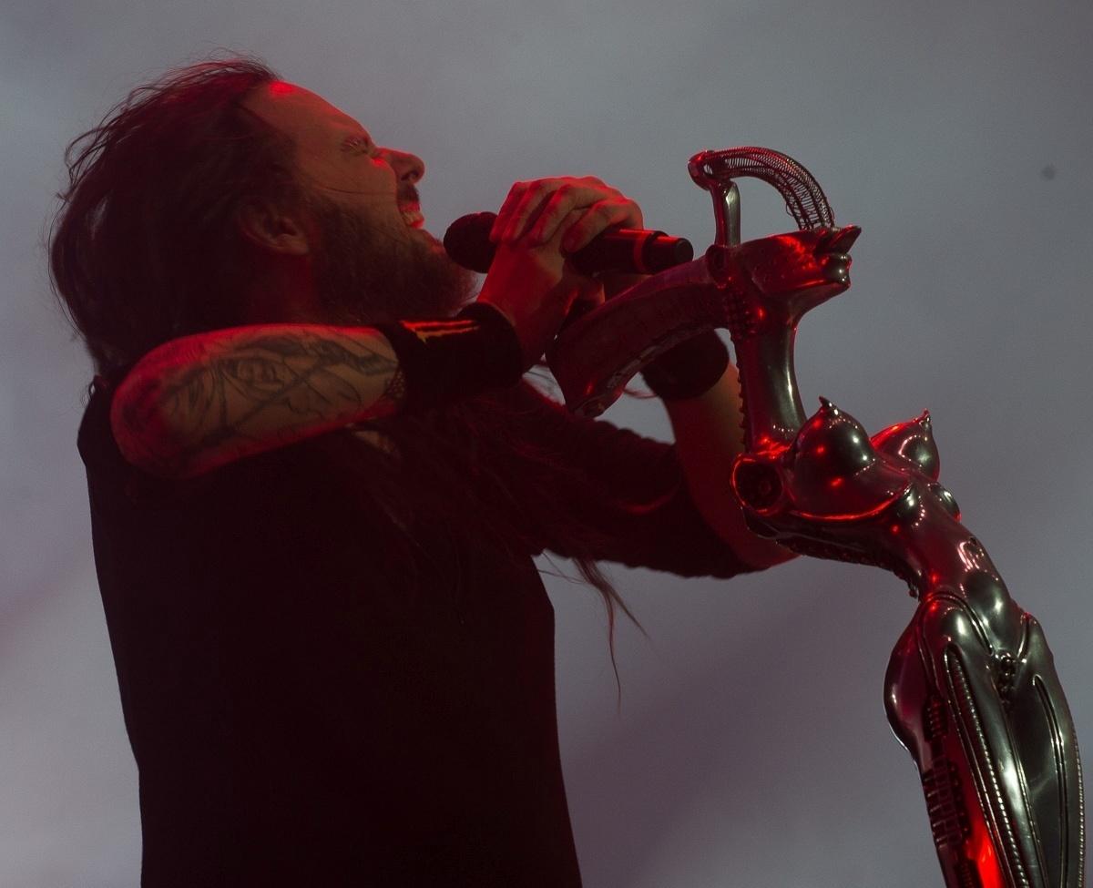 Expoente do new metal, banda americana Korn se apresenta no Espaço das Américas, em São Paulo - Francisco Cepeda/AgNews