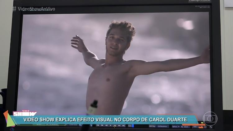 Dublê que "emprestou" peitoral para Ivan (Carol Duarte) no último capítulo de "A Força do Querer" - Reprodução/TV Globo - Reprodução/TV Globo