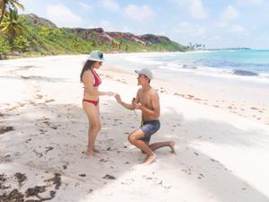 Beatriz foi pedida em casamento em uma viagem para João Pessoa - Arquivo Pessoal - Arquivo Pessoal