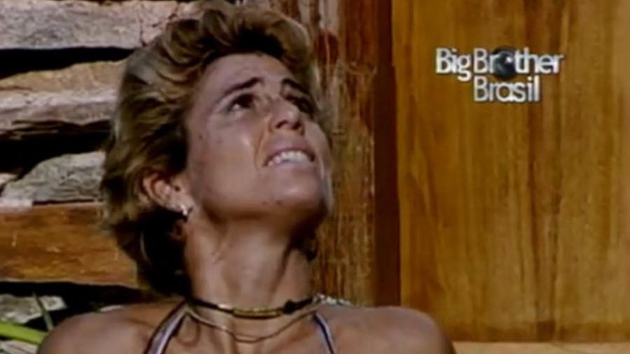 Momento do "BBB 2" em que Cida achou ter ouvido a voz da irmã, falecida - Reprodução