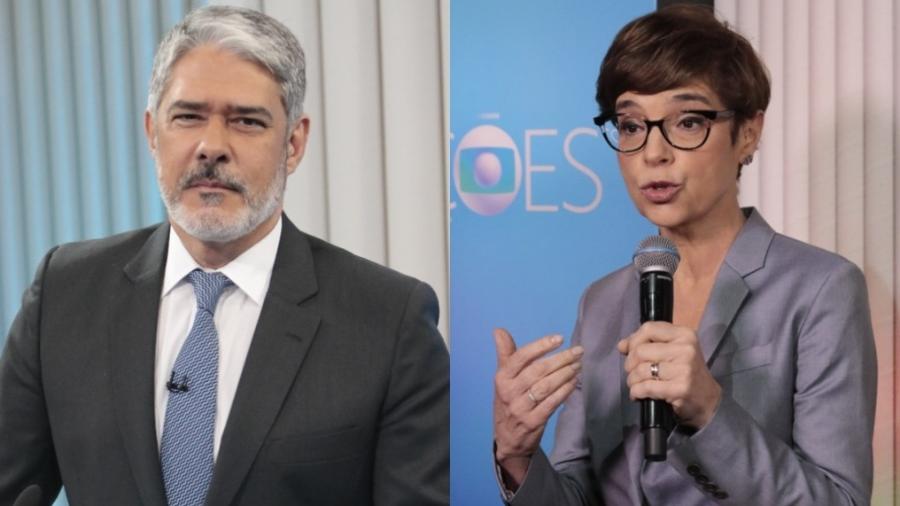 William Bonner e Renata Lo Prete apresentaram a cobertura das eleições no último domingo (6)