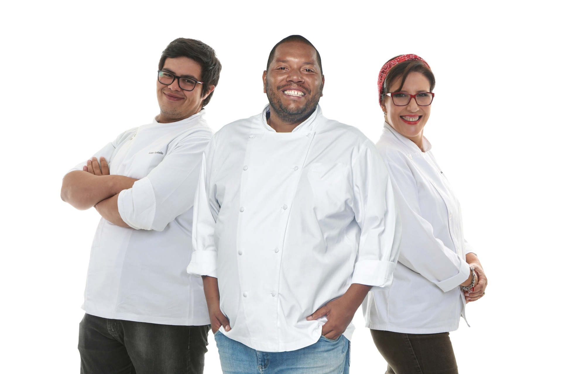 Ex-participantes do reality show "Master Chef Brasil", Carla, Cristiano e Lucas - Divulgação