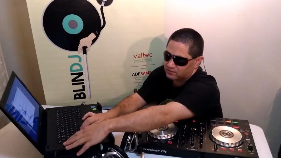 O DJ paulistano Anderson Farias, que criou ferramenta o BlinDJ - Reprodução