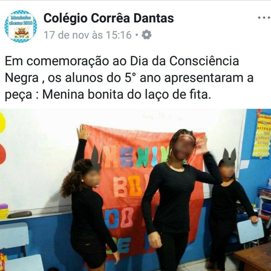 Quiz de perguntas da história menina bonita do laço de fita