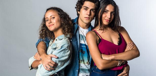 Maria Alice (Alice Milagres), Alex Fortes (Daniel Rangel) e Perola (Rayssa Brasileira) - Raquel Cunha/TV Globo - Raquel Cunha/TV Globo